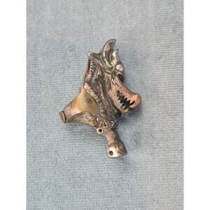 Dragon Head Gothic Steampunk Copper Adjustable Ring Unisex